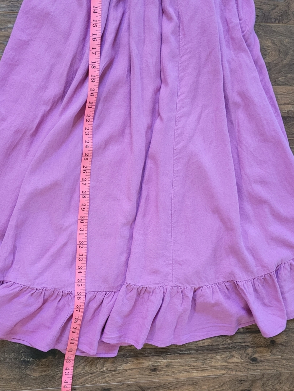 Free People Pink Strapless Ruffled Smocked Maxi Dress - Picture 6 of 10